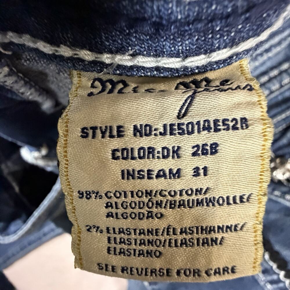 Miss Me Women 30x31 Easy Boot Jeans Buckle Stretch Denim Y2K - Picture 8 of 10